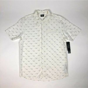 Hudson Camp Collar Printed Short Sleeve Button Up